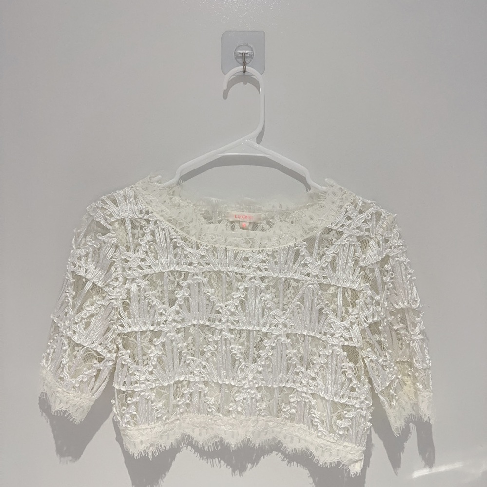 Lace crop top. Brand New